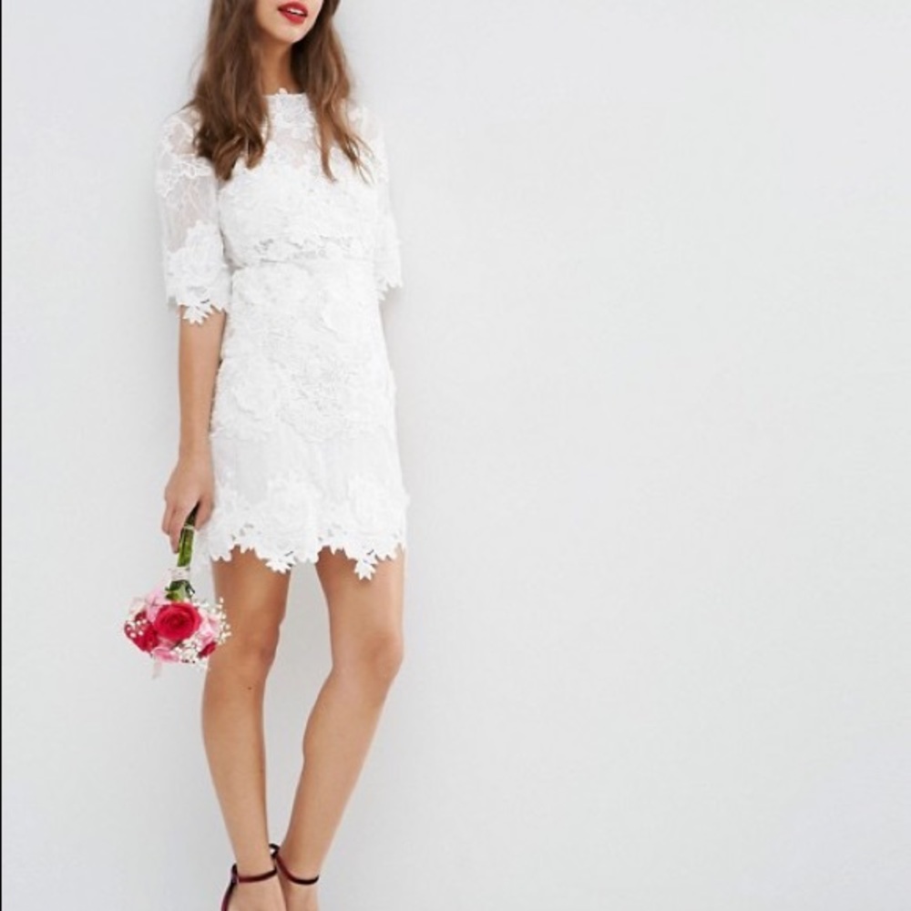 ASOS Bridal Lace Embroidered dress